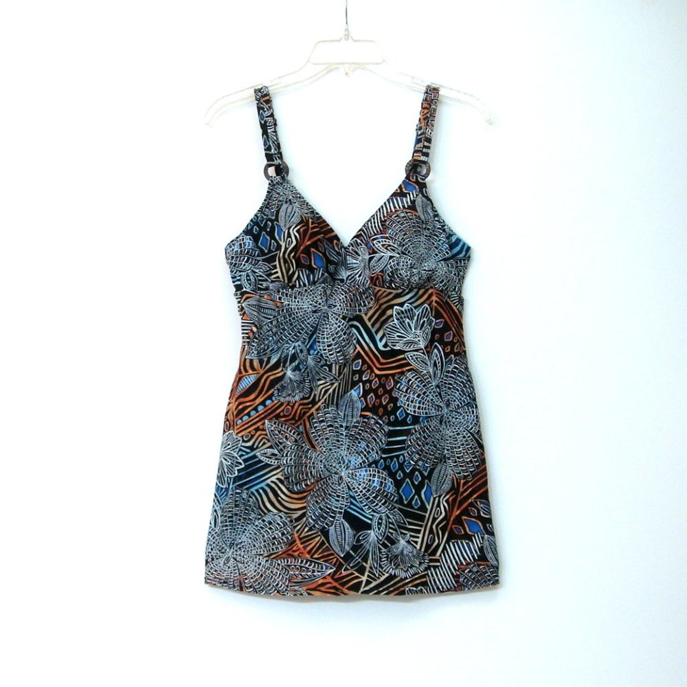 Christina One Piece Swim Suit with Over Dress